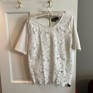 Anthropologie white eyelet Anthropology top.